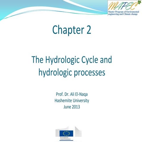 Chapter 2 hydrologic cycle