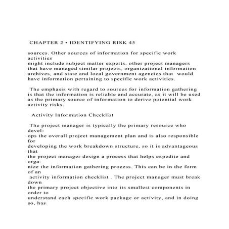 APM Four seasons of risk - Scotland: Identification | PPT