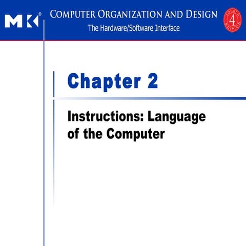 Chapter 2 instructions language of the computer | PPT
