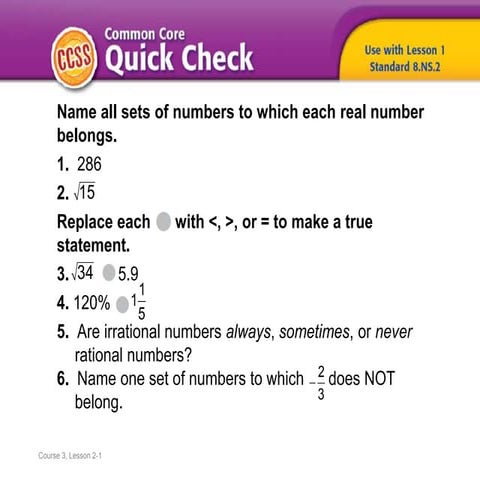(8) Lesson 2.1 - Solve Equations with Rational Coefficients