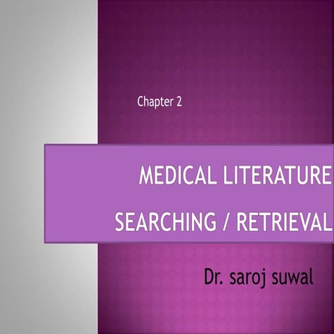 medical literature search process