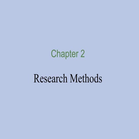 Methodology in Psychology for A-Level Classes
