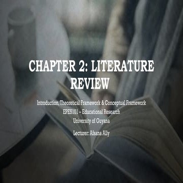Comprehensive Guide to Literature Review, Theoretical and Conceptual ...