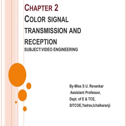 COLOR SIGNAL TRANSMISSION AND RECEPTION