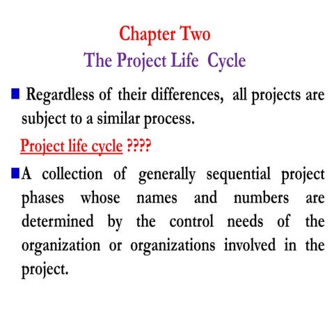 Chapter two Project life Cycle. power point, Ethiopia