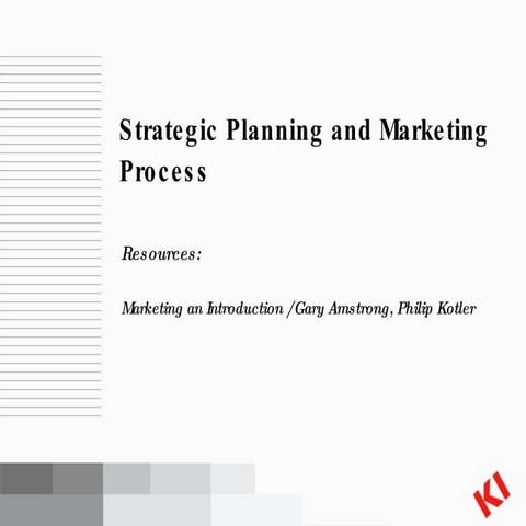 Chapter2 Strategic Planning And The Marketing Process