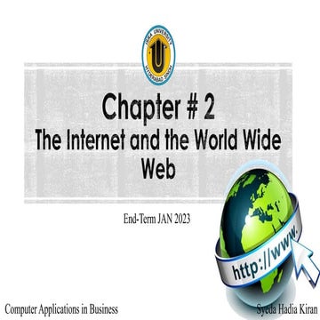 Chapter 2 The Internet and the World Wide Web | PDF