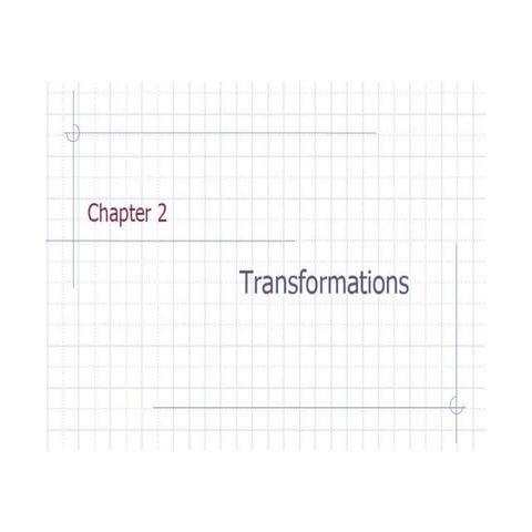 Transformations(scaling rotation translation)