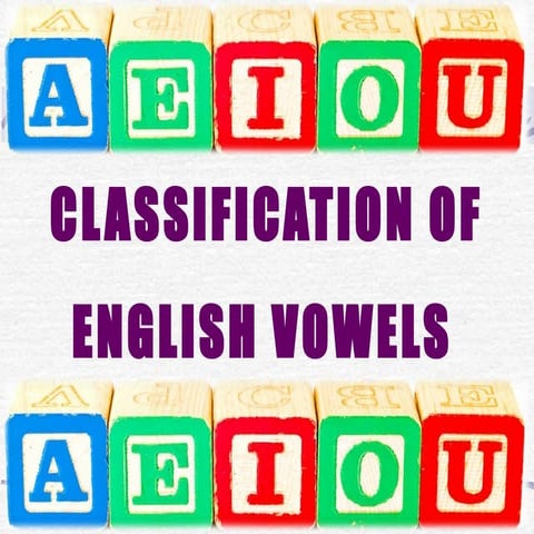 GENERAL CLASSIFICATION OF VOWELS