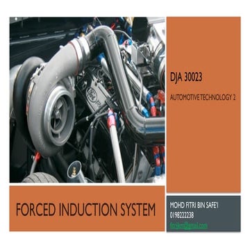 Comprehensive Overview of Forced Induction Systems in Automotive ...
