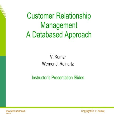Chapter 3: Strategic CRM
