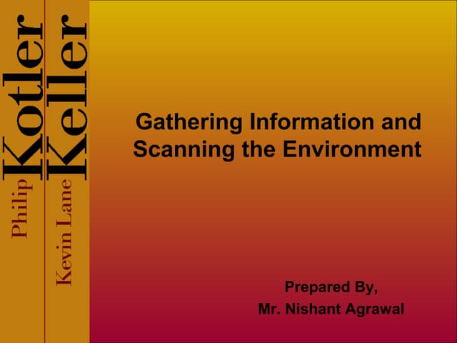 Chapter 3 Gathering Information and Scanning the Environment
