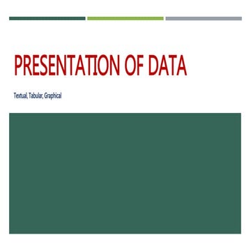Chapter 3: Prsentation of Data | PPTX