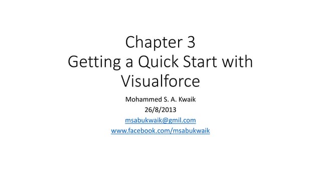 Getting a Quick Start with Visualforce 