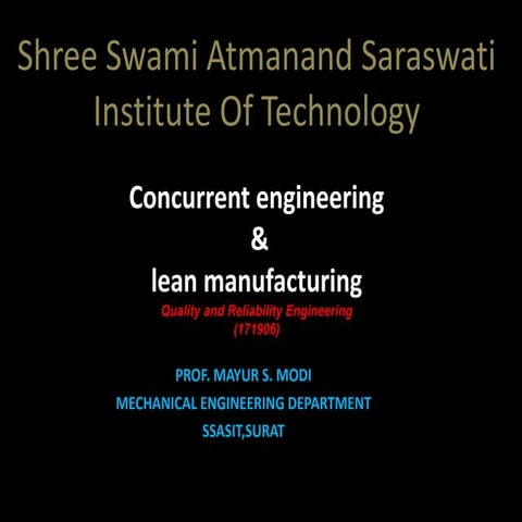 Chapter 3. CON CURRENT ENGINEERING