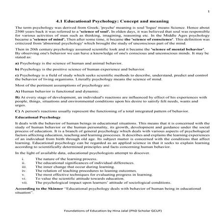 Psychological, Sociological, Economical foundations of education, and educati...