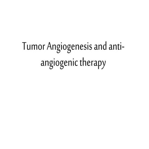 Chapter 3.1 tumor angiogneisis