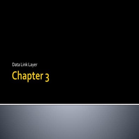 data link layer - Chapter 3 | PPT