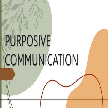 PURPOSIVE COMMUNICATION  ||  (CHAPTER 3)