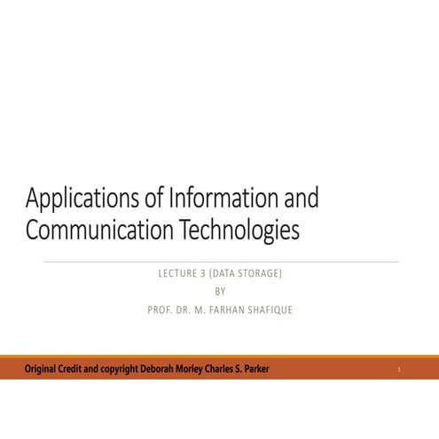 Applicatiins of information and communication