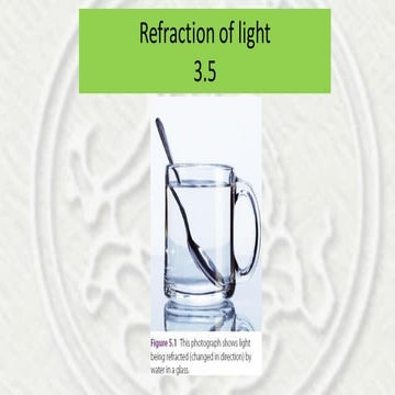 Edexcel, Physics, GCSEs,Refraction of light