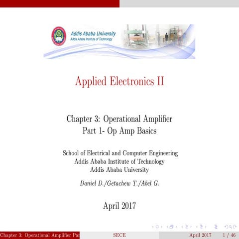 Chapter 3 operational amplifier electrical engineering
