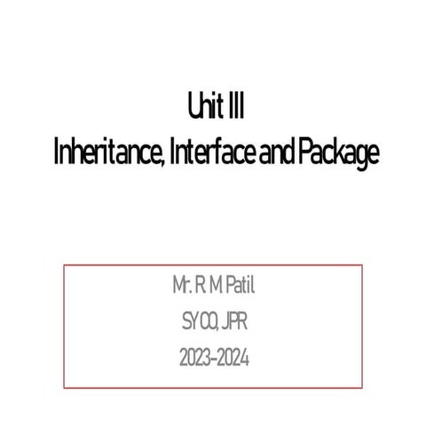 Java notes of Chapter 3 presentation slides | PPT