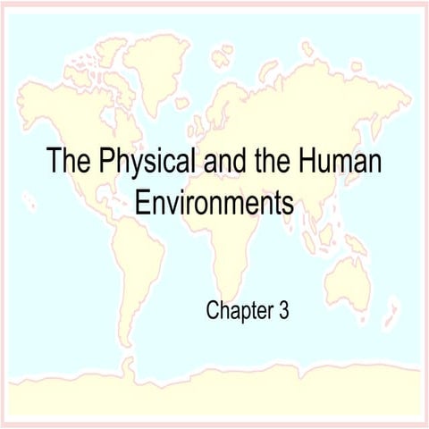 The Physical and the Human Environment for Middle Year Program