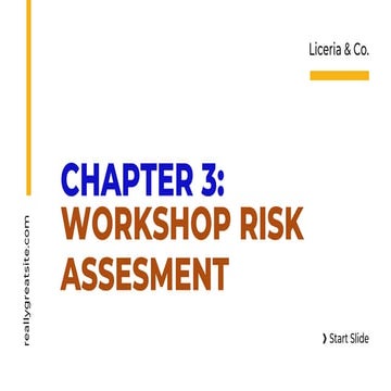 Comprehensive Workshop Risk Assessment: Identifying Hazards and ...