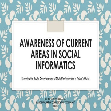 Chapter 3-5 - Social Informatics - Awareness.pptx