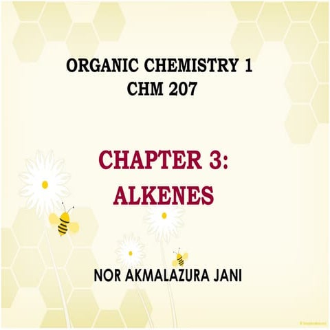Chapter 3 Alkenes