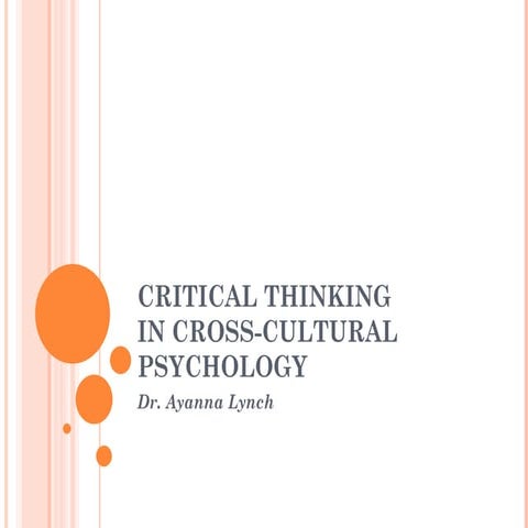 Chapter 3 - Critical thinking | PPT