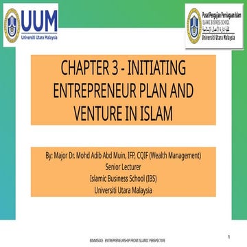 Principles, Practices and Potentials of Entrepreneurship from Islamic ...