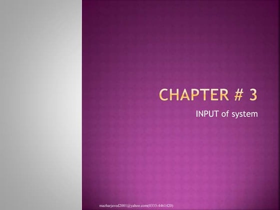 Input and output devices | PPTX