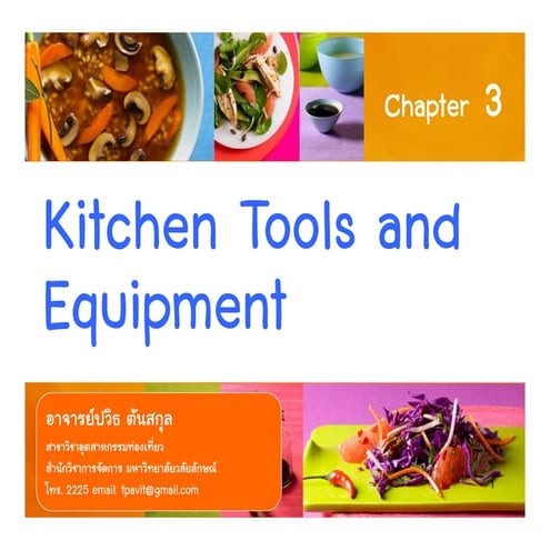 Chapter 3   kitchen tools and equipments