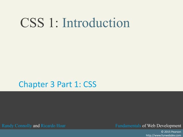 Introduction to CSS