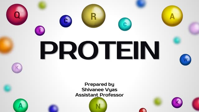 Proteins: Biochemistry