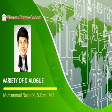 Chapter 3  - Variety of Dialogue