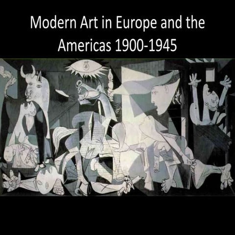 Modern Art in Europe and the Americas 1900-1945