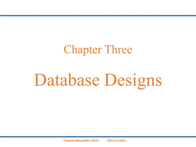 database management system chapter three