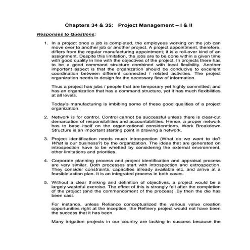 Production & Operation Management Chapter 34, 35[1]