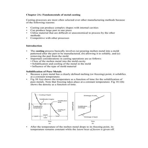 Chapter3a fundamental casting processes