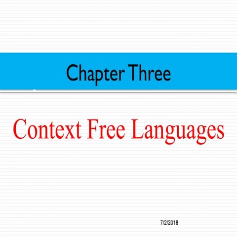 CONTEXT FREE GRAMMAR | PPTX