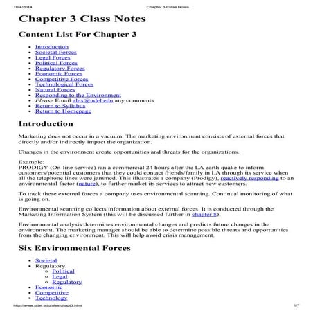 Chapter 3 class notes | PDF | Green Solutions | Business