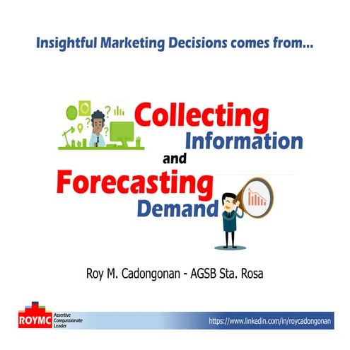 Chapter 3 Collecting Information & Forecasting Demand