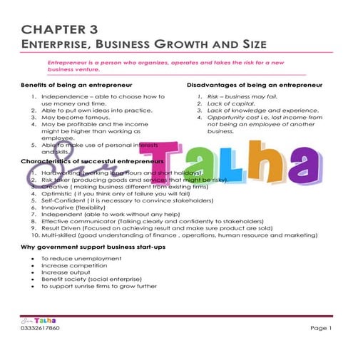 Chapter 3 enterprise