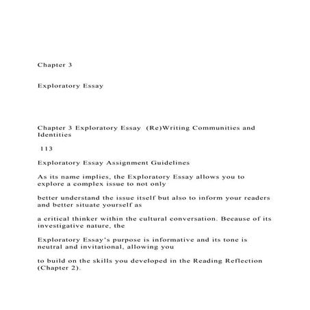 Chapter 3  Exploratory Essay Chapter 3 Exp.docx