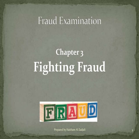Chapter 3: Fighting Fraud 