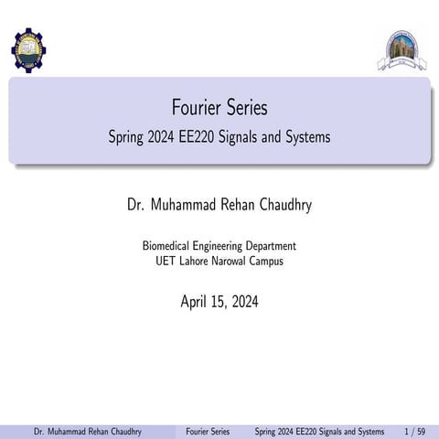 chapter3_fourier_series. on signal and system