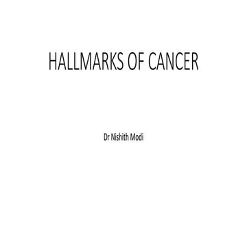 Chapter 3 hallmarks of cancer